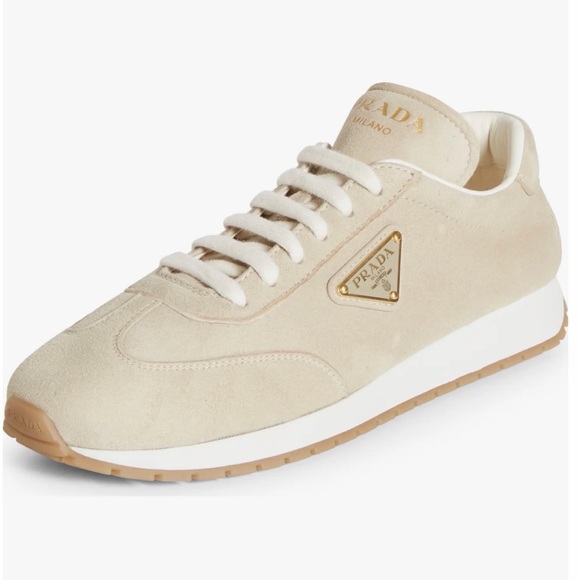 Prada Pomice Camoscio Suede Sneakers - EU 37 / US 7 - Picture 4 of 11